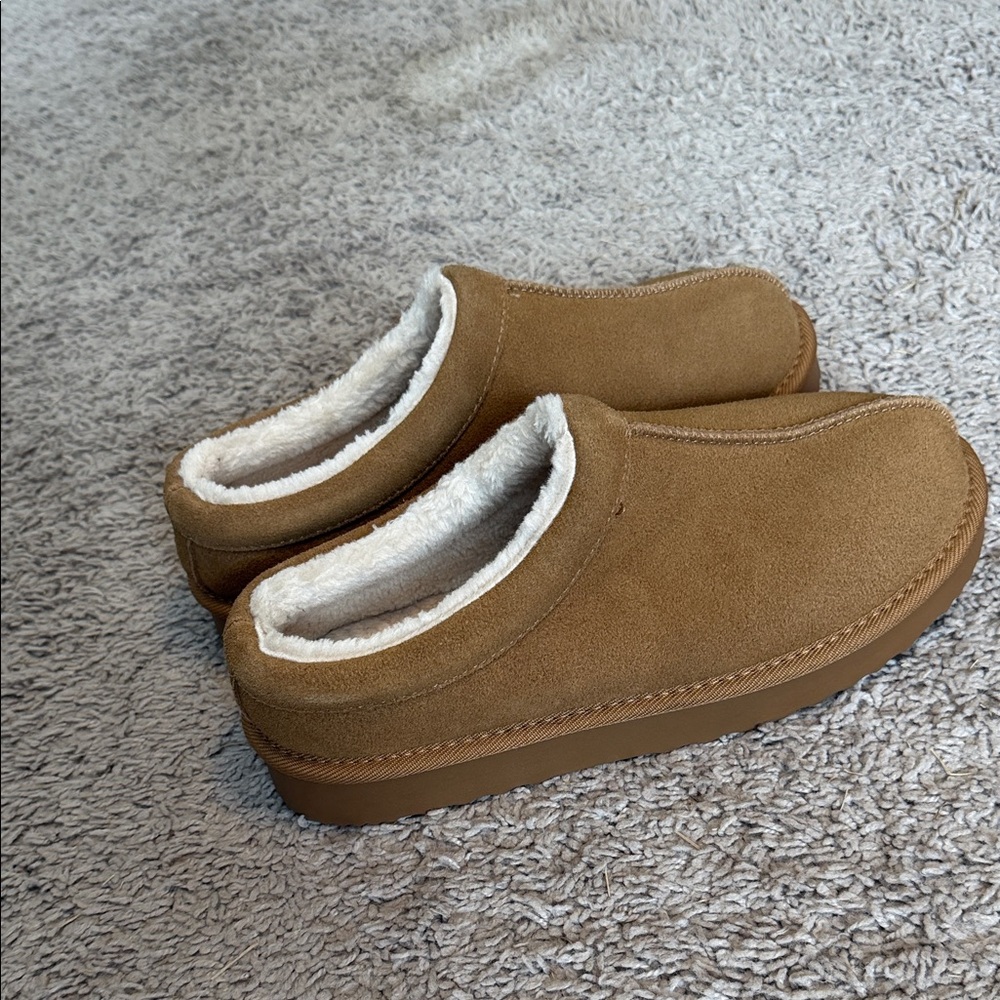 Auden Tan Women's Slip on shoes with hard bottoms - Picture 3 of 5